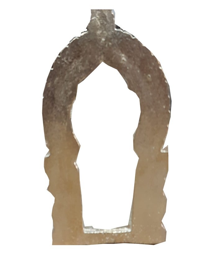 Coolboss Thiruvachi (4x2.5inch), Brass Metal Prabhavali Hindu Diety Arch Frame, Prabhawal, Prabhai with Stand, peedam, Peeta, for Pooja Abisheka Purpose, Decoration, Varamahalakshmi for God - Image 3